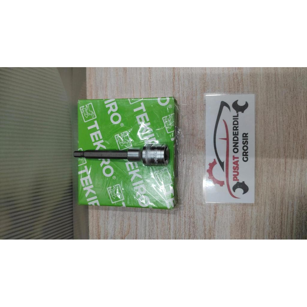 Kunci Sock Sok Hex Bit L Ketok Long 6 mm 1/2 Inci Tekiro