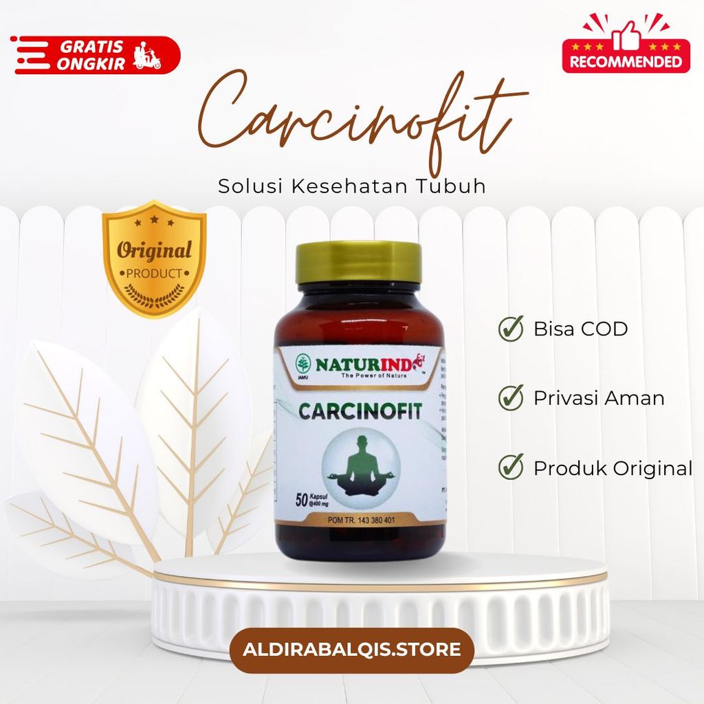 Naturindo Carcinofit Obat Gabag Dermatitis Ruam Merah Kulit Bentol Gatal Campak Carcinofit Naturindo