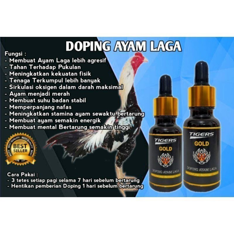 Doping Ayam Doping ayam Tiger Gold Original 20ml  TERLARIS Made In japan