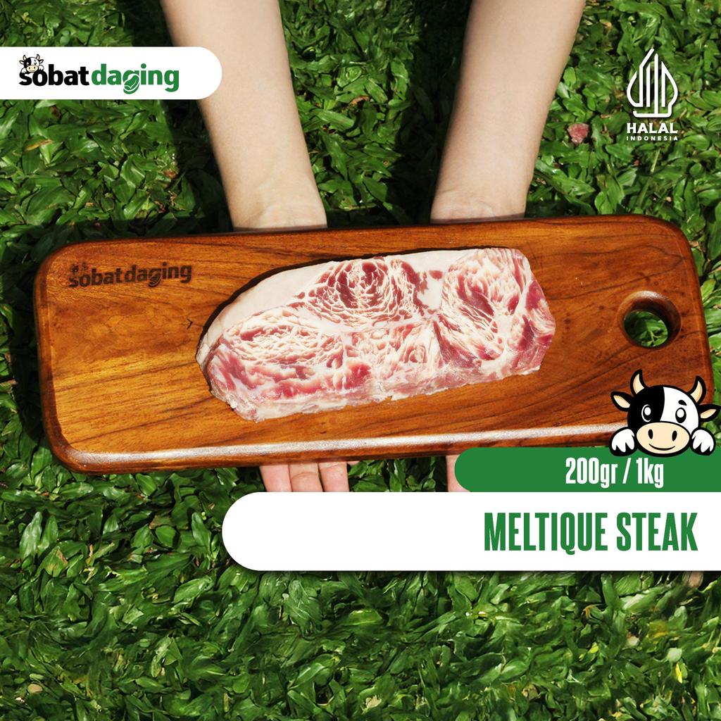 Meltique Steak AUS / Beef Steak Super Empuk Frozen / Meltique Steak / Steak Murah / Daging Steak Mel