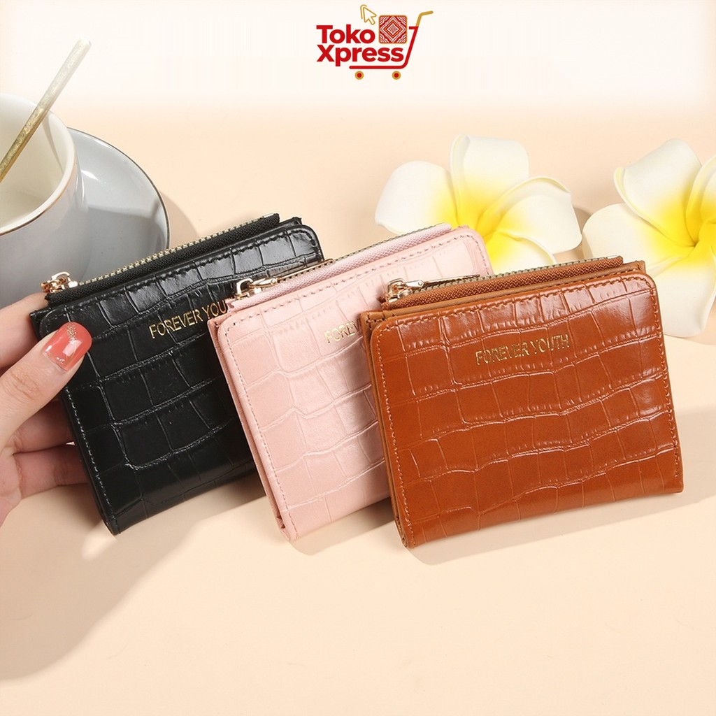 Toko Xpress Dompet Lipat Wanita Mini Tas Kartu Tahan Lama Ringan Kompak Harian Ke Kantor Jalan Jalan