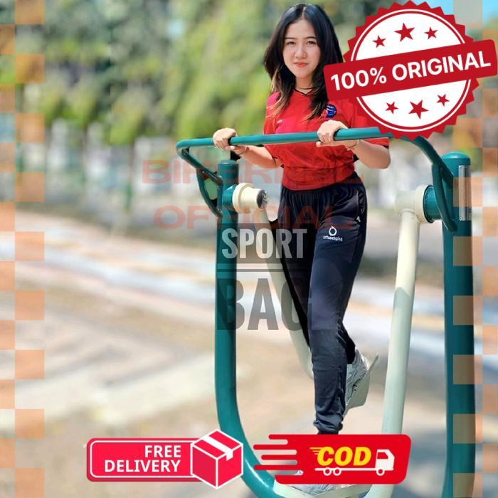 Celana Joger - Jogger Pants Sport Pria & Wanita Logo Bordir Ortus Putih - -, -