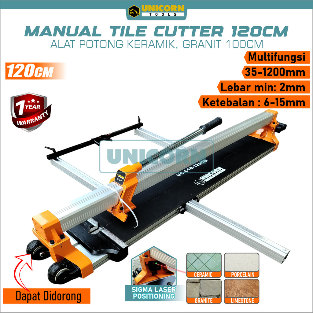 UNICORN TOOLS Alat Potong Keramik Granit Manual Roda 120cm