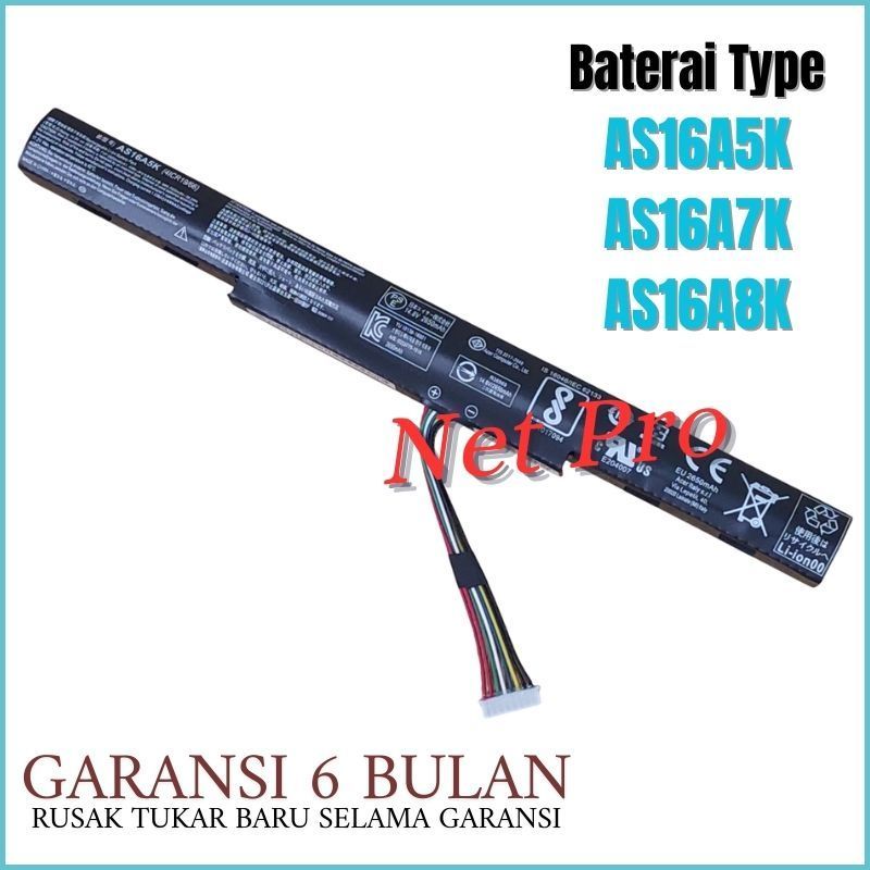 Baterai For Acer Aspire ES 14 ES1-432 ES1-432-CO85 C52R AS16A5K -NPRO