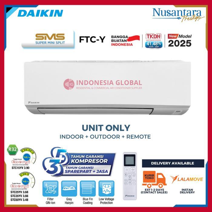 AC Daikin 2PK FTC50YV14 - Split Standard Indonesia