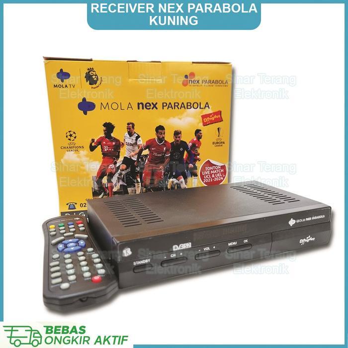 Nex Parabola Dangdut kuning tambahkan dongle Wifi untuk fitur youtube paket Belum include  paket tim