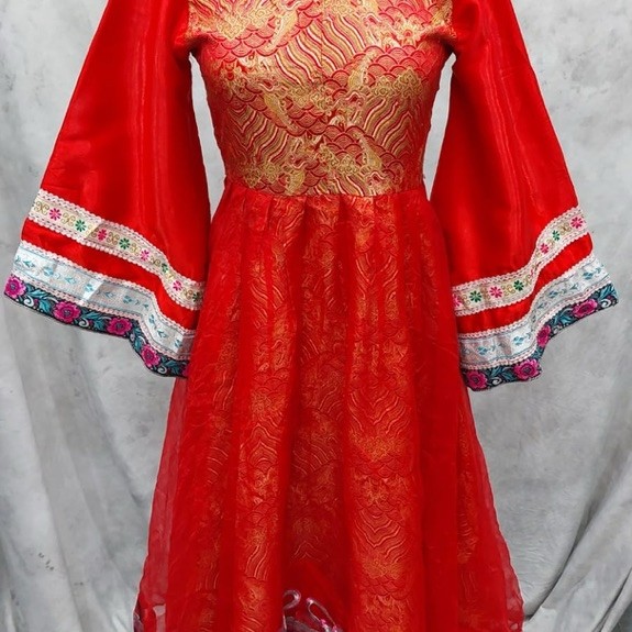 Baju tradisional mongolian kostum adat mongolia untuk anak remaja