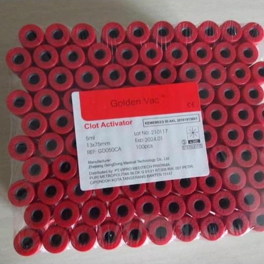 SMart Tabung Clot Activator - GOLDEN VAC Premium
