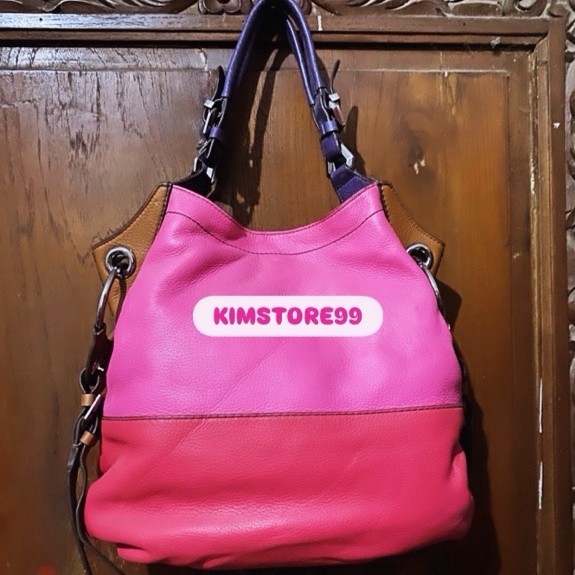 PrelovedOryanyVictoriaColorblock Leather HoboBag