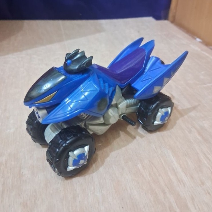 Mainan Motor Power Rangers Dino Thunder Blue Thunder ATV Quad Dino Blue Abaranger Blue Raptor Cycle 