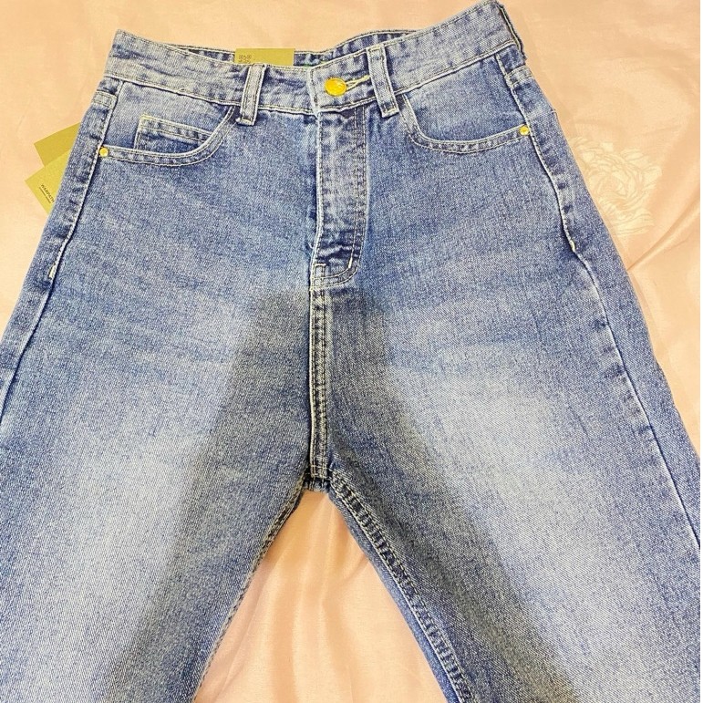 PRELOVED WARPATH - Highwaist Flare Jeans Swagboot 9267 UK 27 MEDIUM BLUE