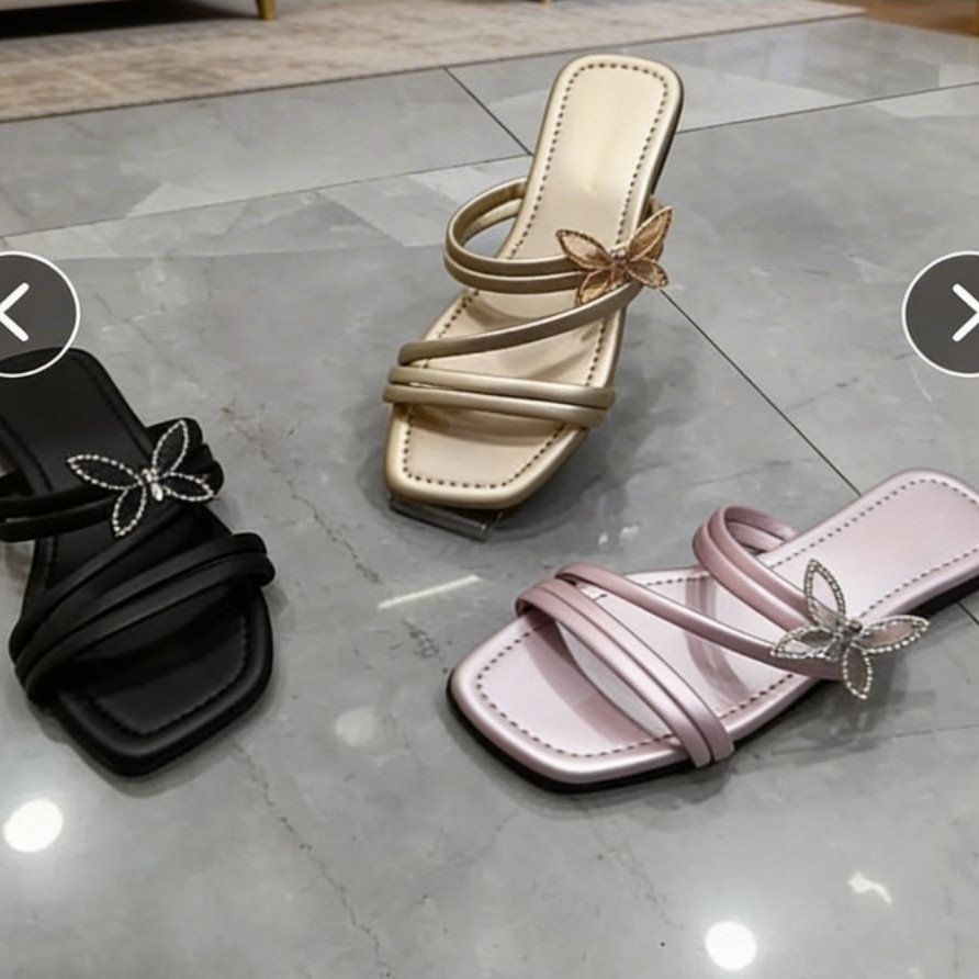 Sandal Wanita FALISHA.ID DF03 dengan Bahan Premium Tebal, Nyaman Dipakai Seharian