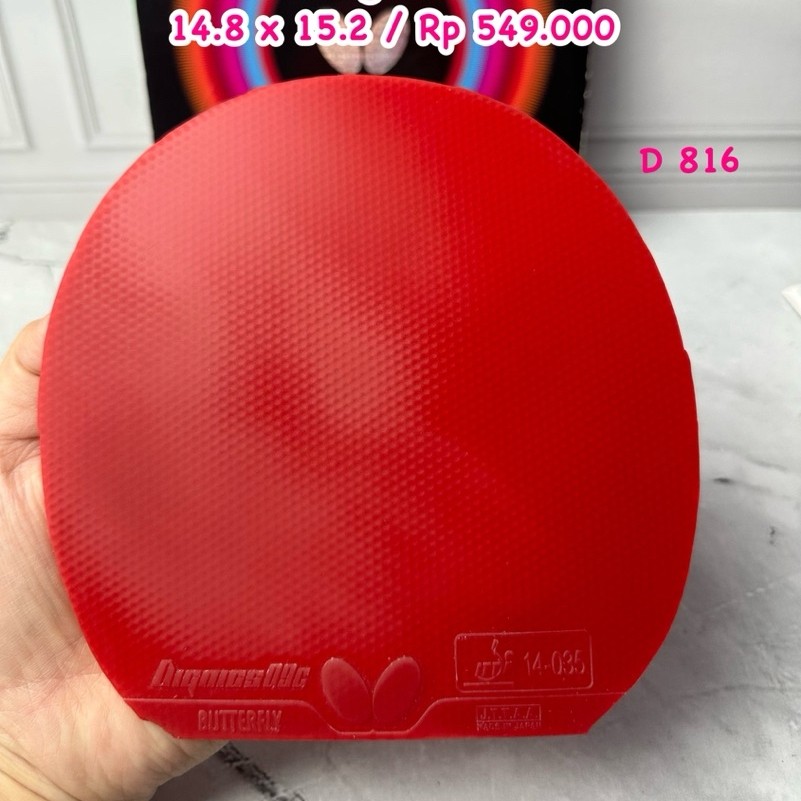 SECOND KARET PINGPONG TENIS MEJA DIGNICS 09C MERAH ORIGINAL MARKET JEPANG