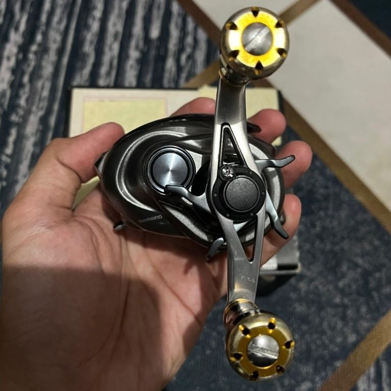 Reel pancing BC Shimano Metanium DC Handel Kanan original JDM Fullset
