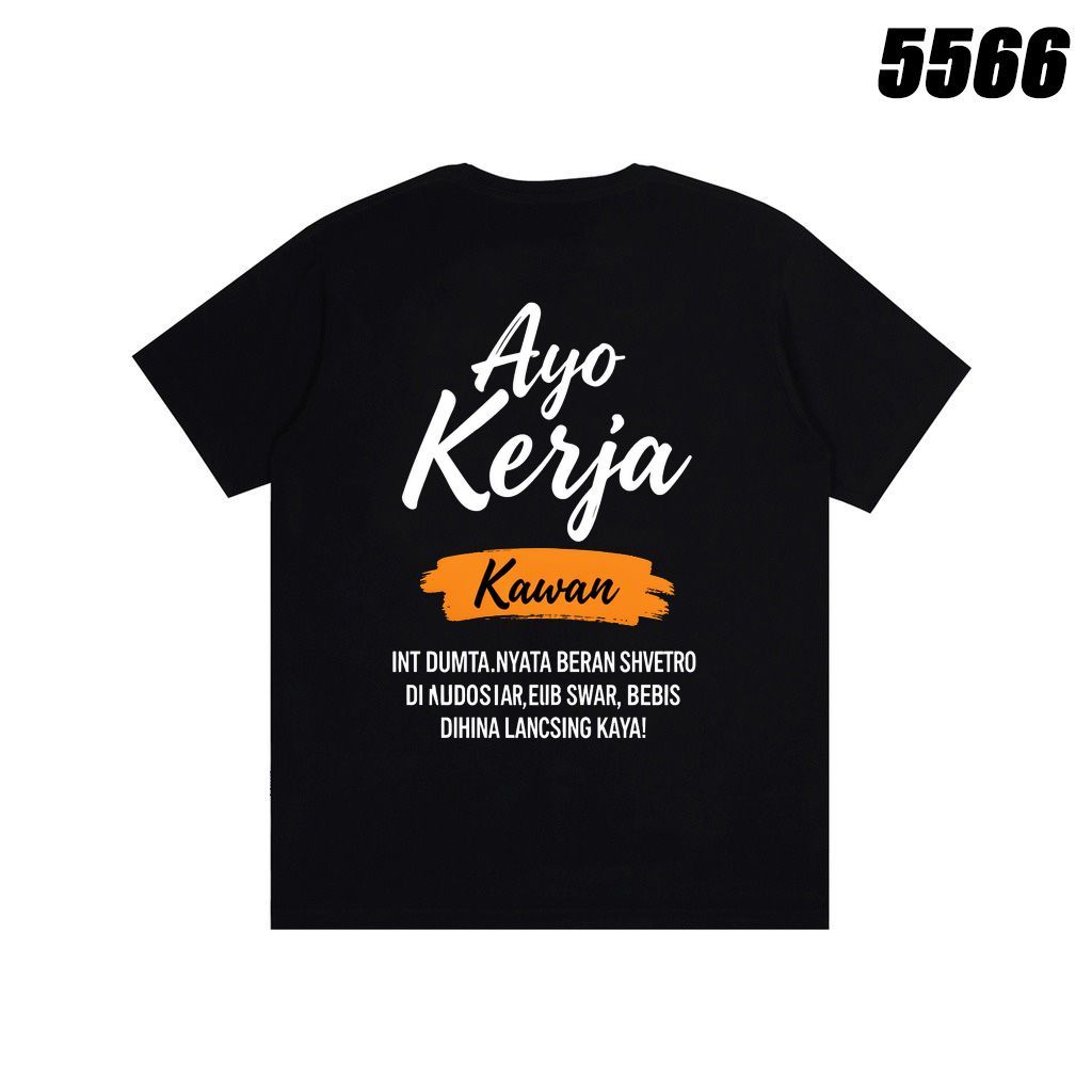 Ayo Kerja Kawan Typography Print