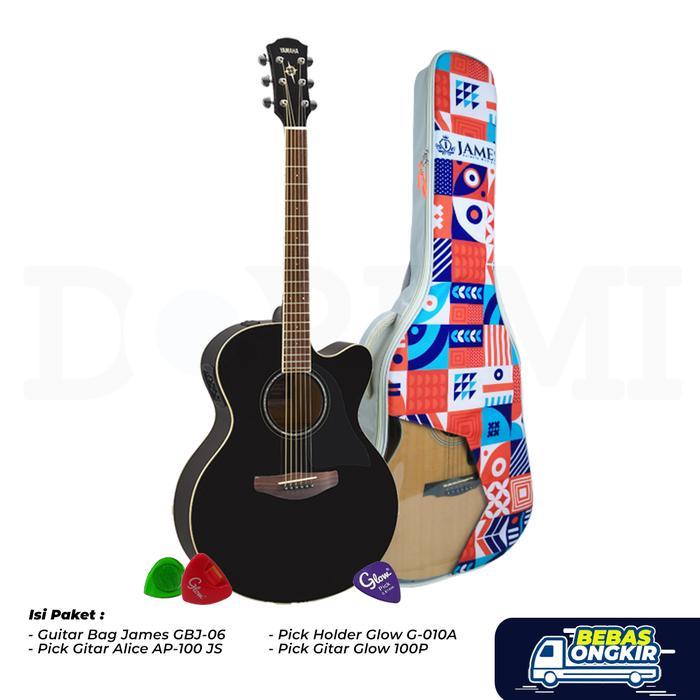 Paket Trendy Gitar Yamaha CPX 600 / CPX600 / CPX-600 - BLACK