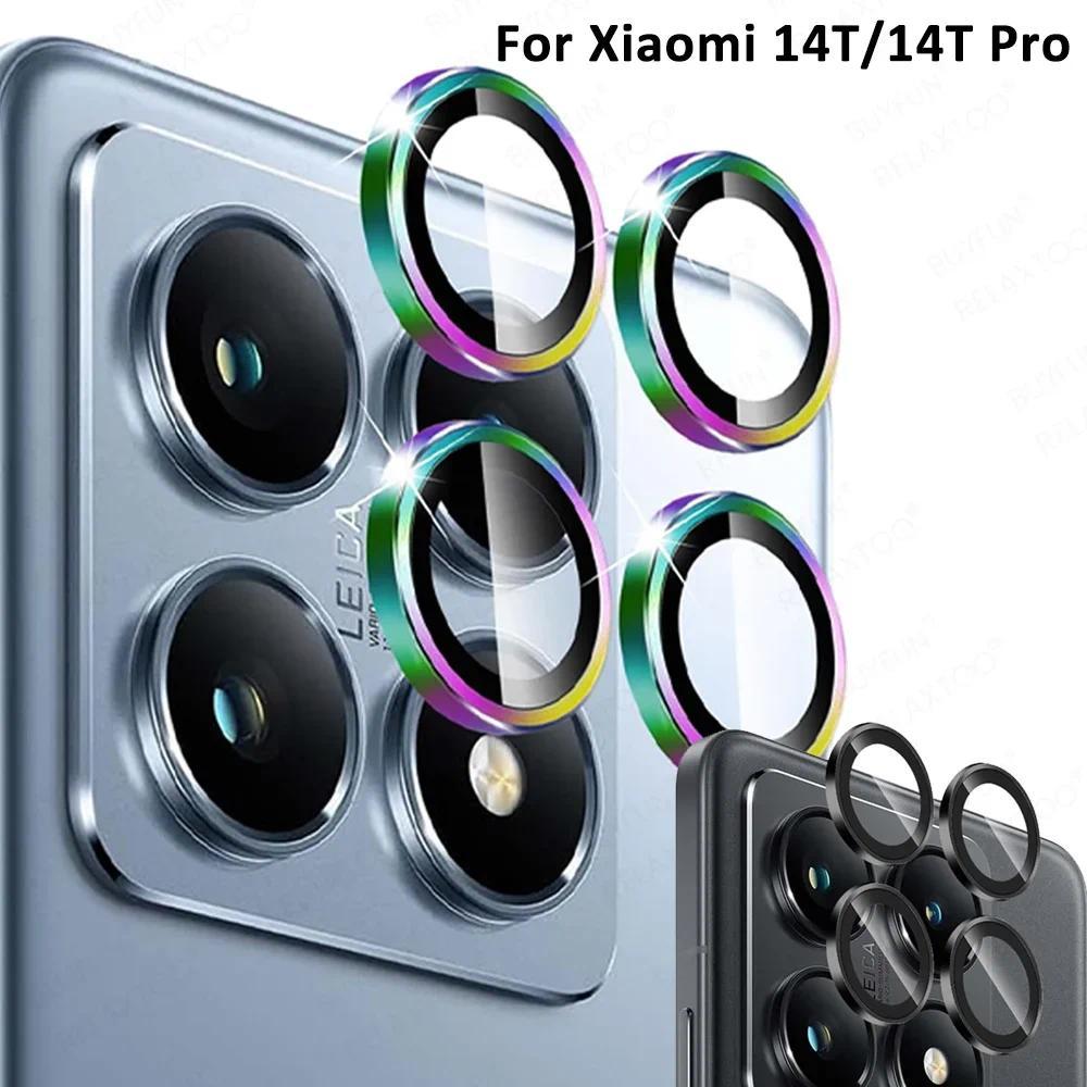Pelindung Kamera Logam untuk Xiaomi 14T Pro, Xiomi 13T Mi 14TPro 13TPro Xiaomi14T 5G, Penutup Lensa 