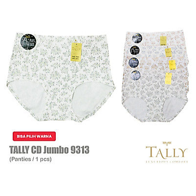 GROSIR [6 pcs] [12 pcs] TALLY 9313 CD Celana Dalam Wanita Big Size Jumbo | Stretch | Free Size