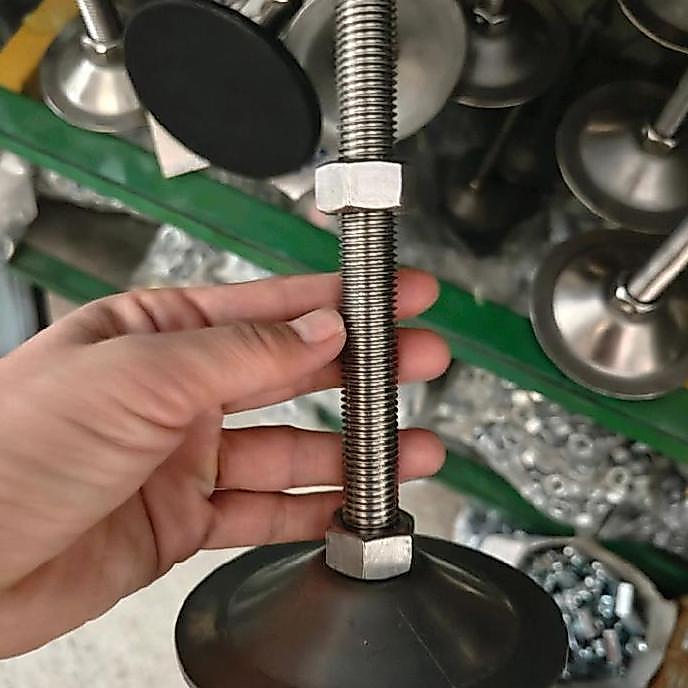kaki meja m12 x 250 stainless 304 m12/ foot adjuster stainless m12x250 / adjuster m12x250 stainless 