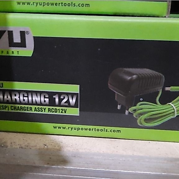 charger baterai mesin bor Ryu 12v