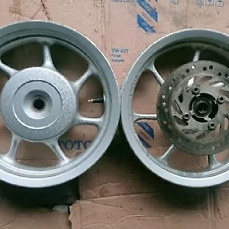 velg R12/DB + piringang Honda Scoopy 2019 Original Copotan