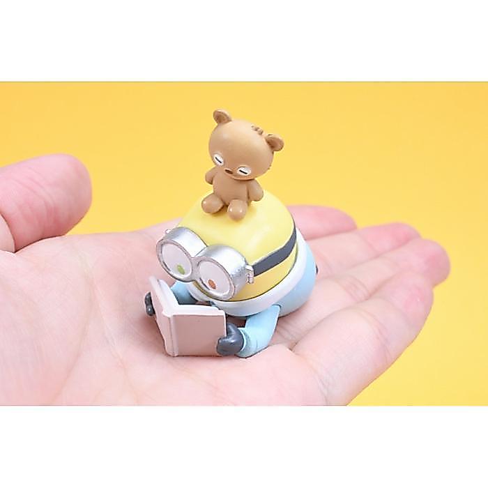 HOT SALE MINIONS BOB + TIM GOOD TIME GASHAPON MINI FIGURE BOB MINION CAPSULE TOY TAKARA TOMY