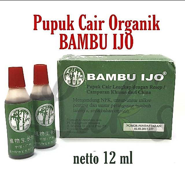 Pupuk cair organik Bambu Ijo 12 ml pupuk cair organik pupuk tanaman hias