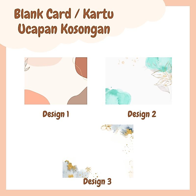 KARTU UCAPAN KOSONG GREETING CARD