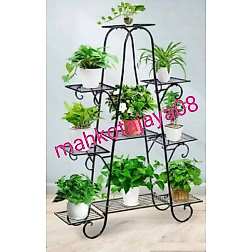 standing pot/rak bunga besi/rak bunga susun 9 tinggi 100 cm