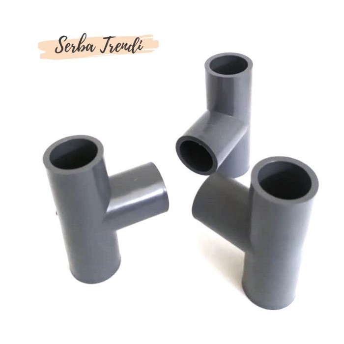 Serba Trendi T Pipa PVC Paralon 3/4 Inch Tee Grest 3/4"