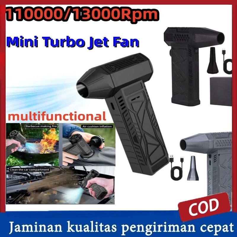 TERASHOP Mini Turbo Jet Fan Turbo Violent Fan Mini Jet Blower 13000 RPM Mini Jet Blower Portable Ele