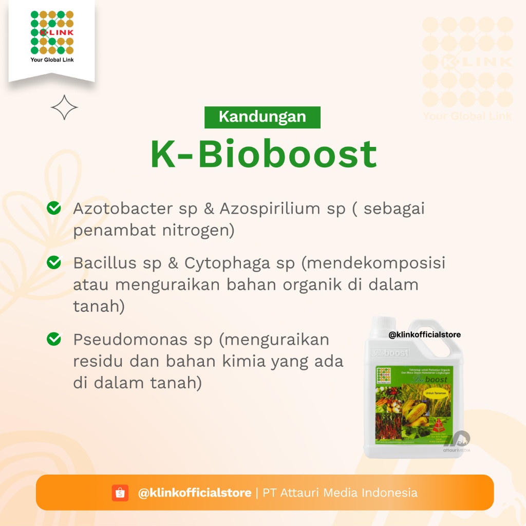 Terbaru K-LINK K-BioBoost Pupuk Cair Organik All Variant 1L