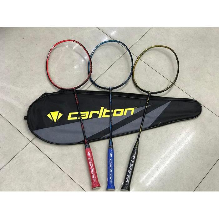 CARLTON RAKET BADMINTON AGILE 500 600 700 free COVER ORIGINAL - Merah