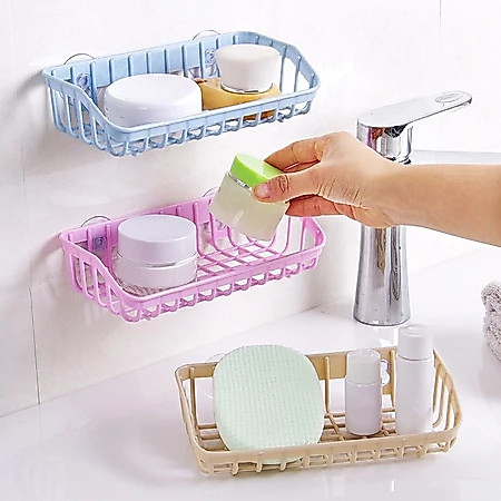 Rak Gantung Dinding Serbaguna untuk Tempat Sabun Bedak Pasta Gigi Kamar Mandi Toilet Wc