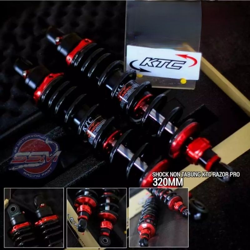 Shock ktc racing non tabung RAZOR PROklik rebound  fungsi 100%motor: rx king 320mm-tiger 320mm-mega 