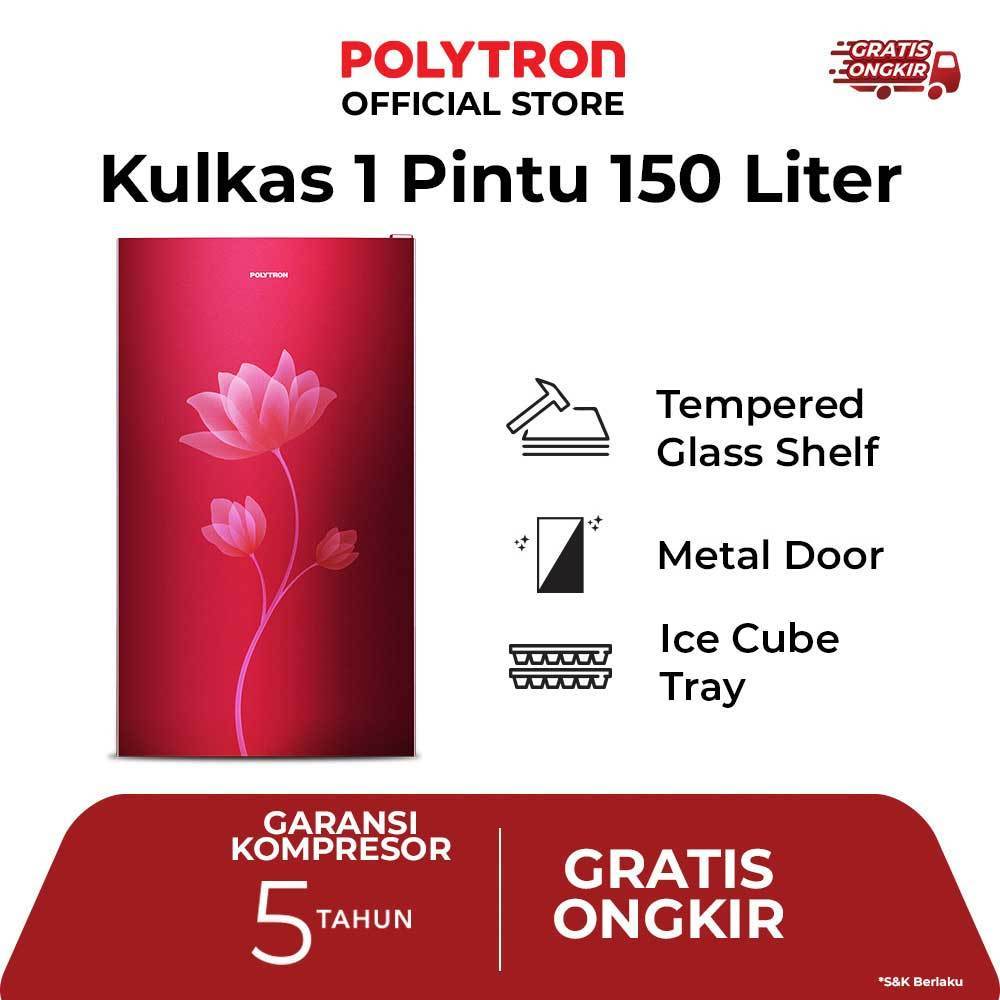 Kulkas Polytron PRB 159R / PRB159R Kulkas 1 Pintu 150 Liter