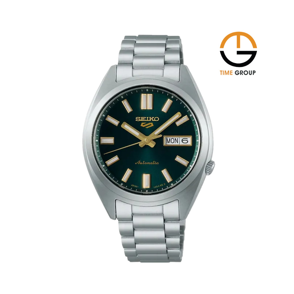 JAM TANGAN PRIA SEIKO 5 SPORT SRPL57K1 SNXS AUTOMATIC VINTAGE GREEN DIAL STAINLESS STEEL STRAP