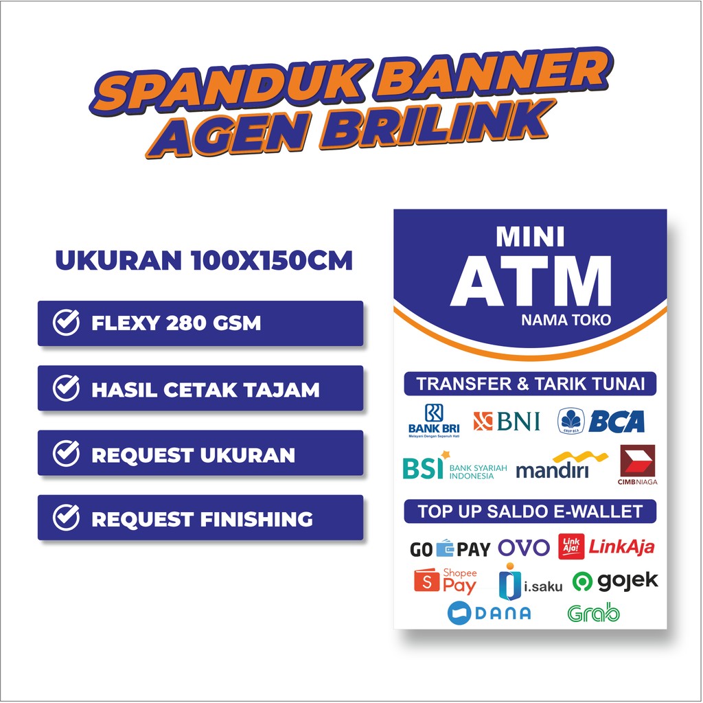 Spanduk Banner Baner Agen Brilink Spanduk Banner Renda Agen Brilink