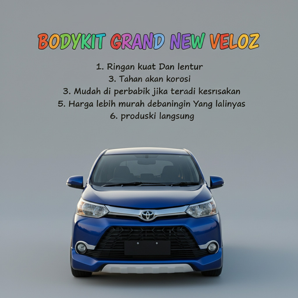 BODYKIT GRAND NEW VELOZ 2016 2017 2018 BODYKIT AVANZA VELOZ 2015-2018