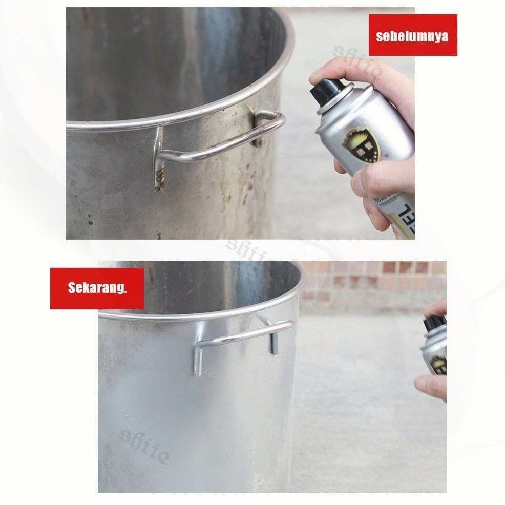 Kilap Anti Karat Cat Semprot Chrome untuk Knalpot Motor Tahan Panas & Kilap Permanen