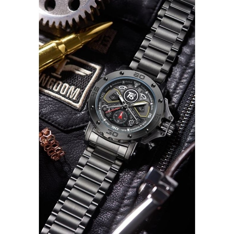 Jam Pria T5 H 3954 G Chronograph H3954 Free Tin Box