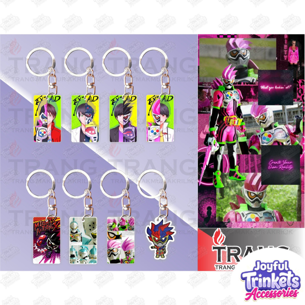 Gantungan Kunci Akrilik Kamen Rider Ex-Aid/Keychain Acrylic Kamen Rider Ex-Aid