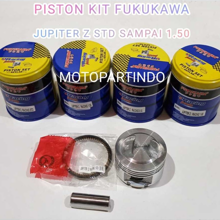 PISTON KIT RACING FUKUKAWA JUPITER Z JUPITER BURHAN BURUNG HANTU VEGA R NEW UKURAN (STD = 53.5MM)