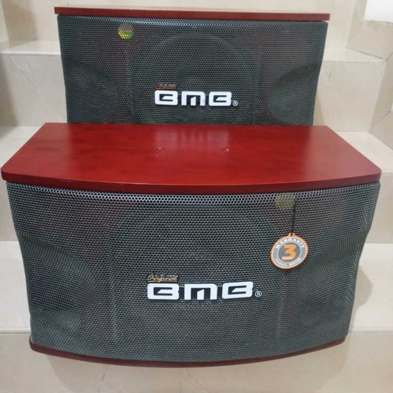 1 PAKET SPEAKER BMB ORI SECOND + BRACKET SEPASANG - SPEAKER BMB CS-450V MKII SE WARNA MAROON TYPE SE