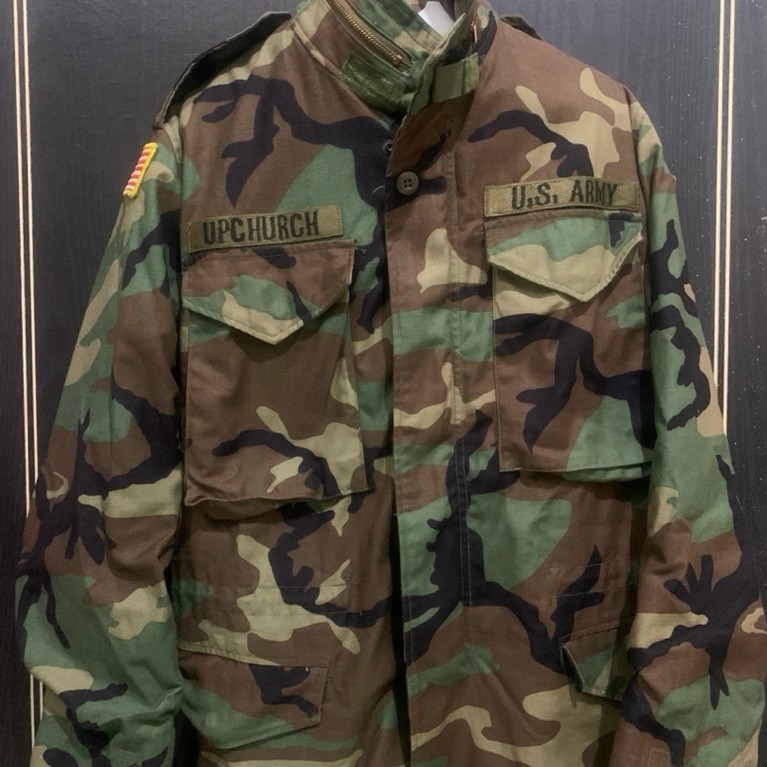 Jaket M65 woodland camo size XS regular