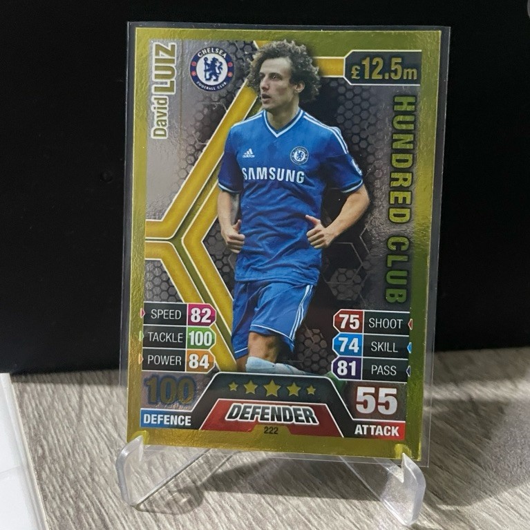 David Luiz "Hundred club", topps match attax 2013/2014