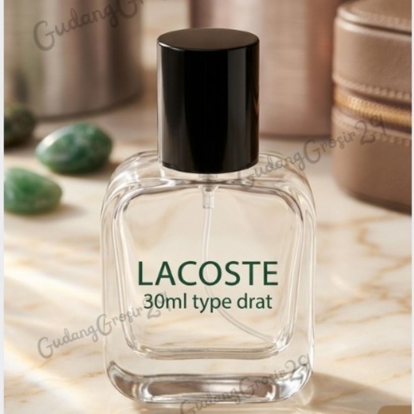Botol Parfum Kosong Lacoste 30ml Type Drat/Putar/Bottle Parfume