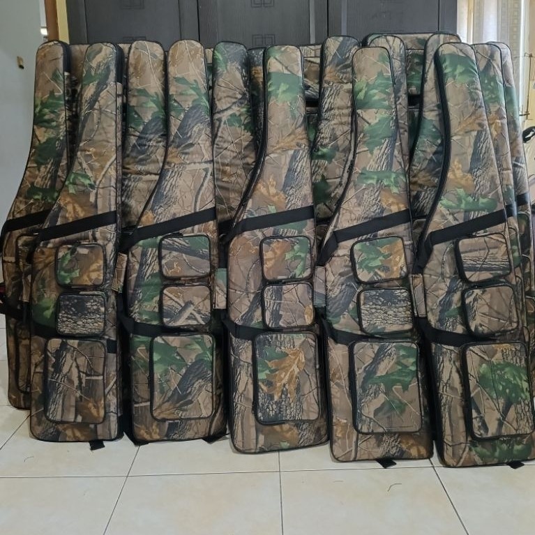 Tas Outdoor PCP 120x33cm Saku 3 Busa Tebal Pelindung Unit