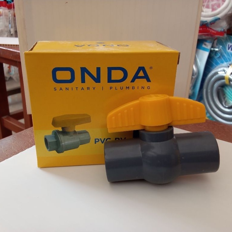 Stop kran Onda PVC-BV (1/2,3/4,1 INCH)- Kran PVC Sanitary Plumbing