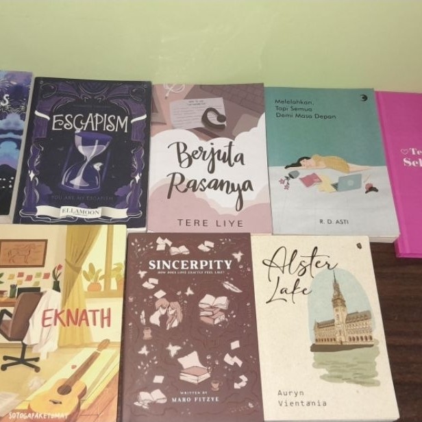 Koleksi Novel Preloved Berkualitas: Eknath, Alster Lake, Sincerpity, Teen's Guide to Self-Discovery,